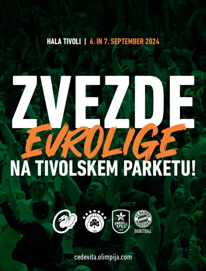 Zvezde Evrolige na Tivolskem parketu!